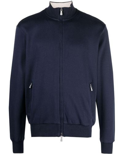 Eleventy Jacke mit Stehkragen - Blau