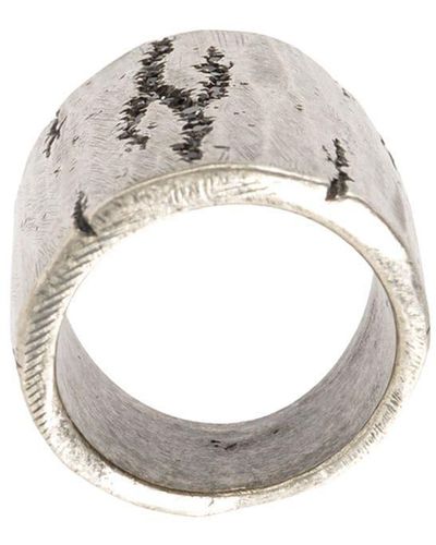 Tobias Wistisen Cracked Ring - Metallic