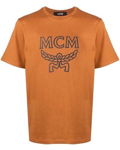 MCM ロゴ Tシャツ - ブラウン