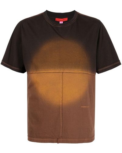 Eckhaus Latta T-Shirt mit Sonnen-Print - Braun