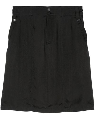 Saint Laurent Twill-weave mini skirt - Noir