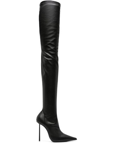 Le Silla Bella 110mm Pointed-toe Boots - Black