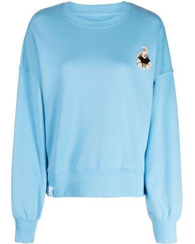 Izzue Sweater Met Logopatch - Blauw