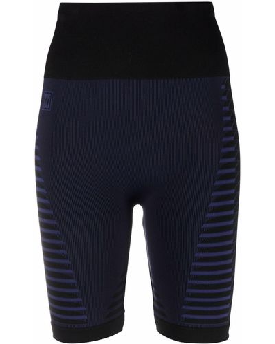 Wolford Pantalones cortos tipo biker - Azul