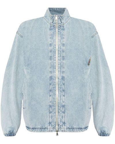 Y. Project Logo-embroidered Organic Cotton Jacket - Blue