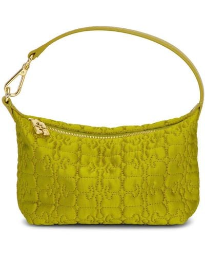 Ganni Butterfly Quilted Mini Bag - Yellow