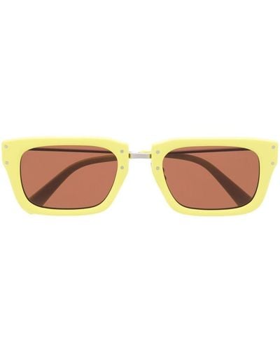 Jacquemus Square-frame Tinted Sunglasses - Yellow