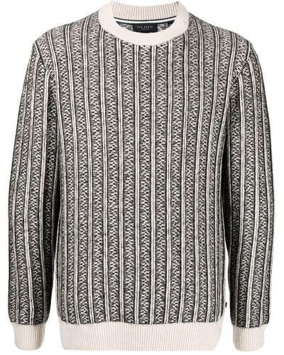 Ted Baker Buzzard Knit Sweater - Gray