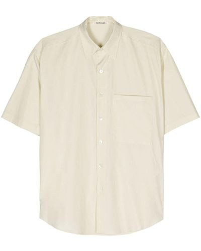 AURALEE Short-sleeve Cotton Shirt - White