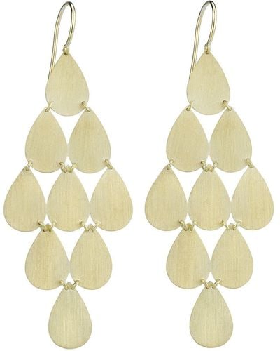 Irene Neuwirth Teardrop chandelier earrings - Metallizzato
