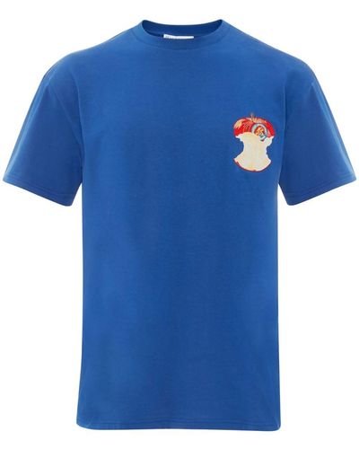 JW Anderson Apple Core Tシャツ - ブルー