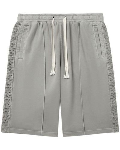 FIVE CM Elasticated-waist Cotton Shorts - Grey