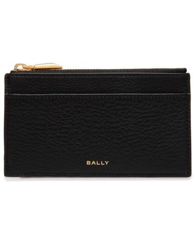 Bally Banque Business Leather Card Holder - Black