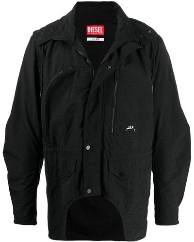 A_COLD_WALL* X Diesel Red Tag Logo Hooded Jacket - Black
