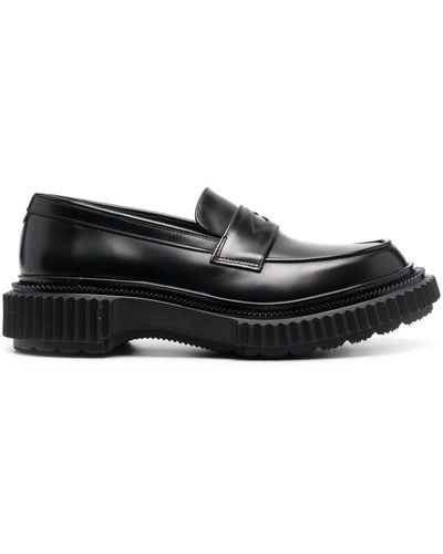 Adieu Type 182 Leather Loafers - Black
