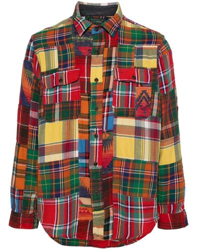 Polo Ralph Lauren Camicia con design patchwork - Rosso