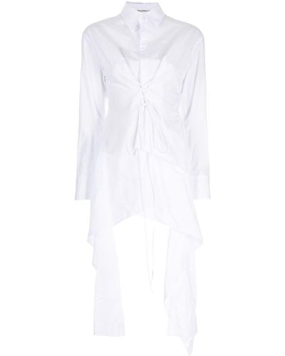 Yohji Yamamoto Layered Asymmetric Shirt - White