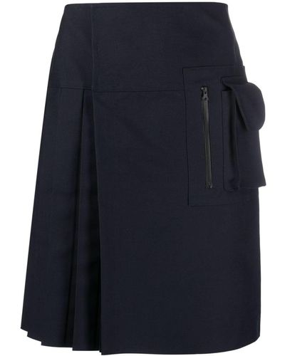 Styland X Notrainproof Multi-pocket Wrap Skirt - Blue