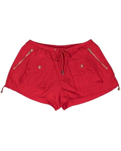 Cynthia Rowley Cargo-pocket Bloomer Shorts - Red