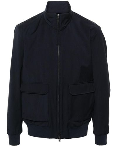 Herno Patch-pocket Virgin Wool Jacket - Blue