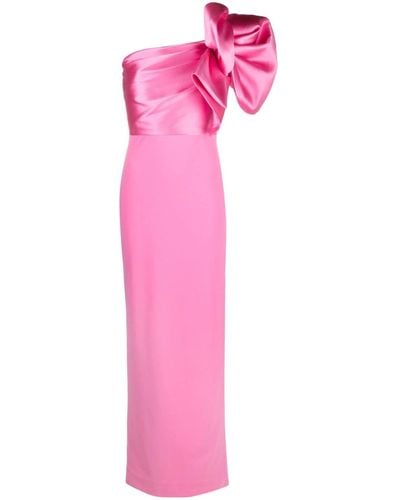 Solace London Asymmetrische Maxi-jurk - Roze