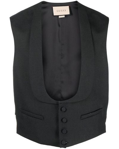 Gucci Wool Formal Vest - Black