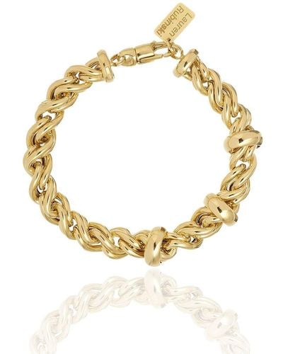 Lauren Rubinski 14kt Yellow Gold Rope-chain Bracelet - Metallic