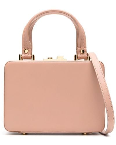 Gianvito Rossi Valì Leather Tote Bag - Pink