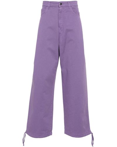 Societe Anonyme Fabien Straight-leg Trousers - Purple