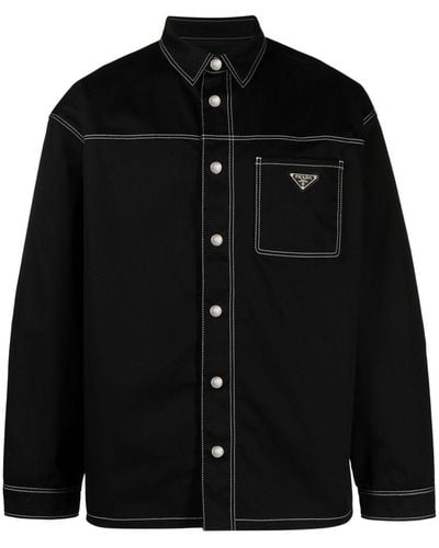 Prada Denim Overhemd - Zwart