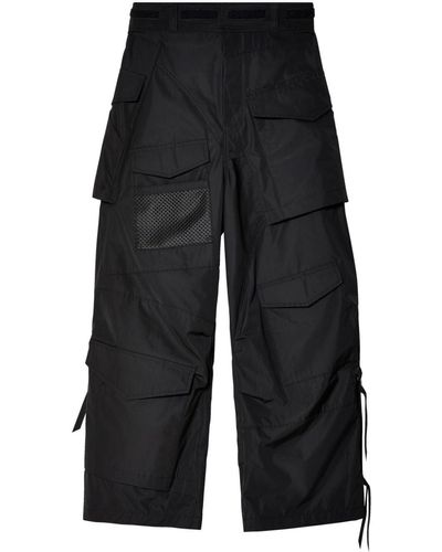 Junya Watanabe Wide-Leg Cargo Trousers - Black