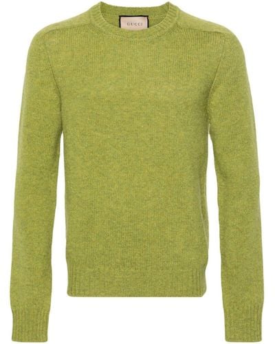 Gucci Wool Embroidered Jumper - Green