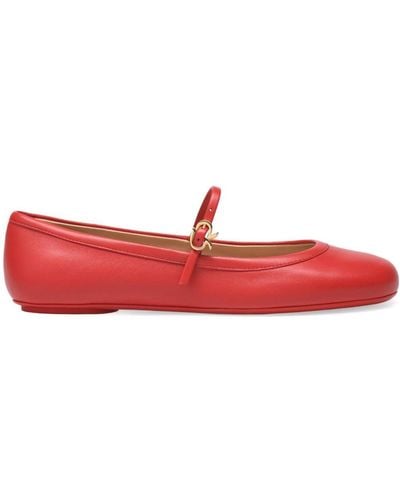 Gianvito Rossi Carla Ballerina Shoes - Red