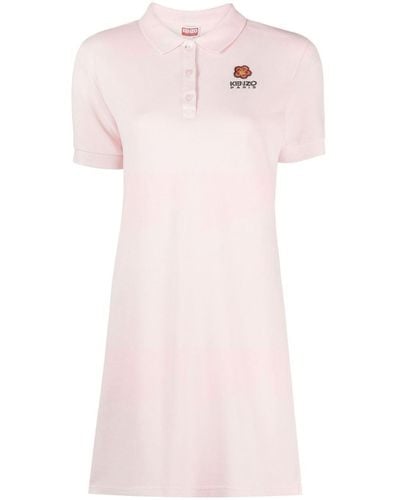 KENZO Boke Flower Cotton Polo Dress - Pink
