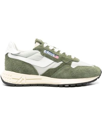 Autry Reel Wind Suede Trainers - Green