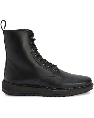 Giuseppe Zanotti Bassline Leather Ankle Boots - Black