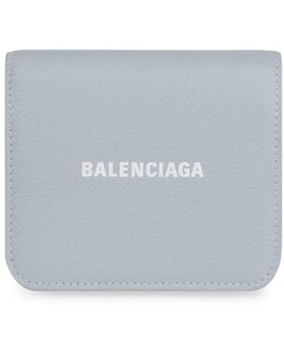 Balenciaga Logo-print Press-stud Wallet - White