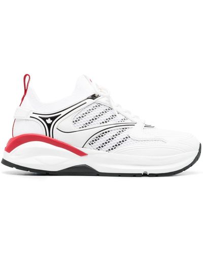 DSquared² X Dash Sneakers mit Kontrasteinsätzen - Weiß