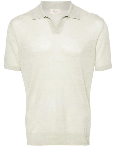 Altea Split-neck Polo Shirt - White