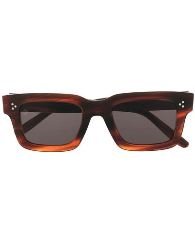 Retrosuperfuture Stinger Fiammato Square-frame Sunglasses - Red