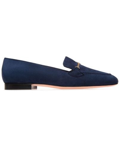 Bally Daily Emblem Leather Loafers - Blue