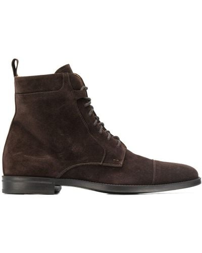 SCAROSSO Lace-up Ankle Boots - Brown