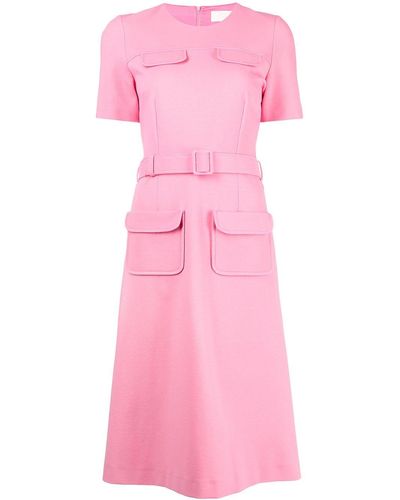 Jane Normandie Belted Shift Dress - Pink