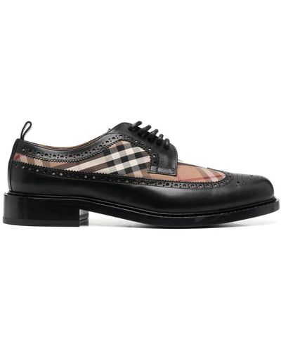 Burberry Derby-Schuhe mit Vintage-Check - Schwarz