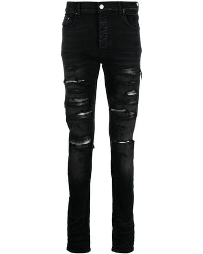 Amiri Mx1 Thrasher Skinny Jeans - Men's - Spandex/elastane/cotton/polyester - Black