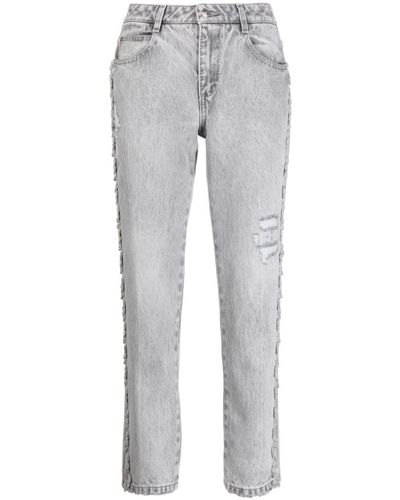 Ermanno Scervino Jeans Met Smalle Pijpen - Grijs