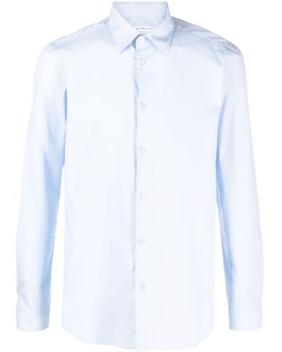 Manuel Ritz Long-sleeve Stretch-cotton Shirt - White