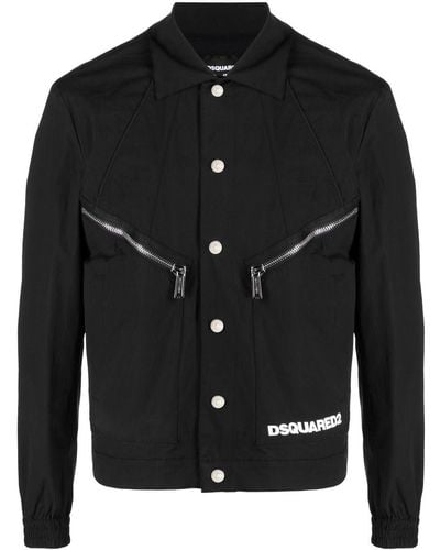 DSquared² ディースクエアード シャツジャケット - ブラック
