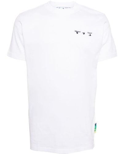 Off-White c/o Virgil Abloh Arrows-motif Cotton T-shirt - ホワイト