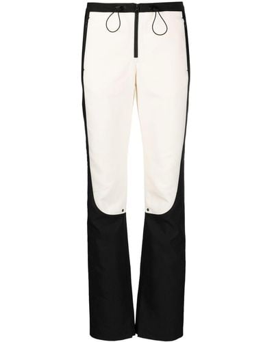 Low Classic Pantalon à design colour block - Blanc